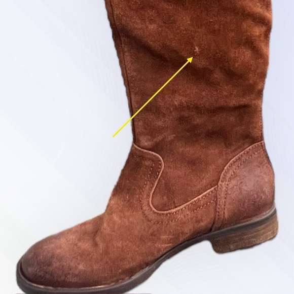 🌻NEW Born Borman Knee High Distressed Rust Copper Leather Boots Size 6 - Picture 13 of 13